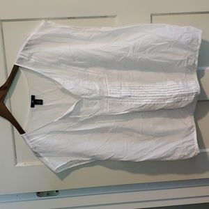 Gap white linen XXL sleeveless top